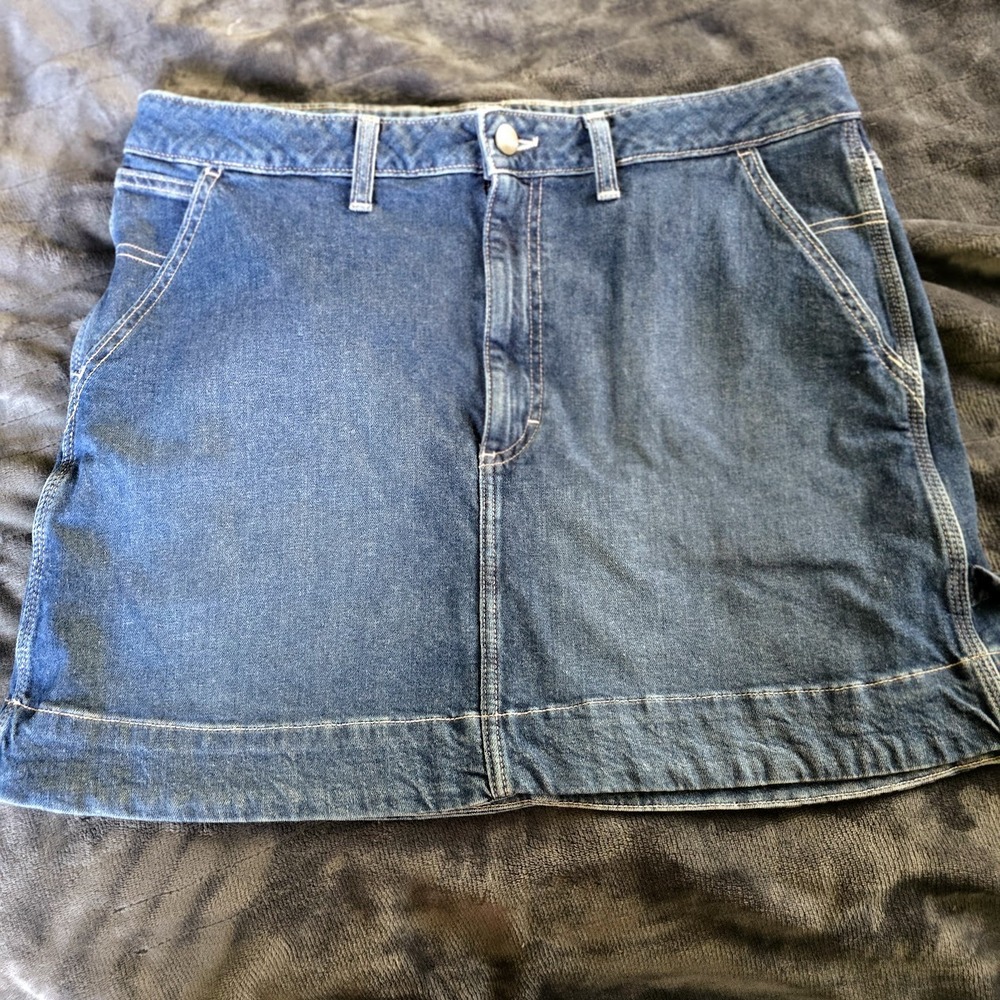 Lee Work Denim Skirt (Women's Size 14) stonewashed‎  Blue Jean Style  Workwear